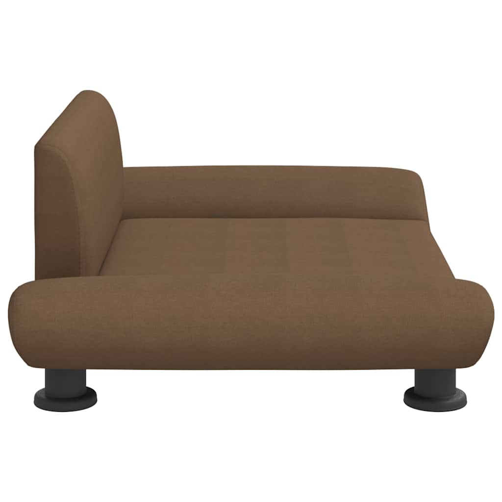 vidaXL Lit pour chien marron 70x45x28 cm tissu - Image 4