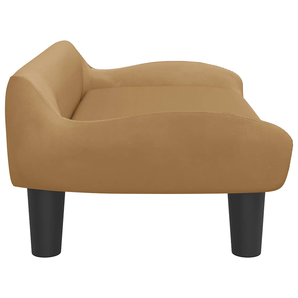 vidaXL Lit pour chien marron 70x40x24 cm velours - Image 4