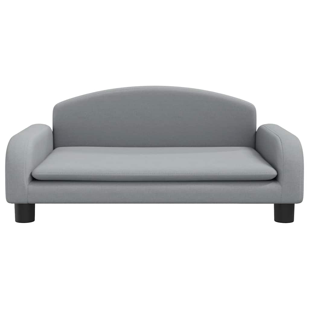 vidaXL Lit pour chien gris clair 70x45x30 cm tissu - Image 3