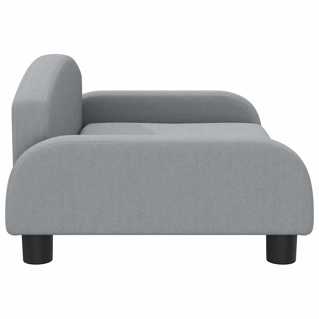 vidaXL Lit pour chien gris clair 70x45x30 cm tissu - Image 4