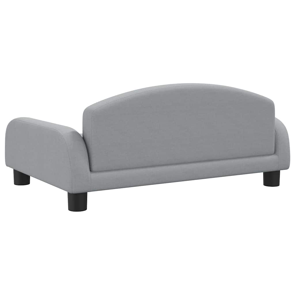vidaXL Lit pour chien gris clair 70x45x30 cm tissu - Image 5