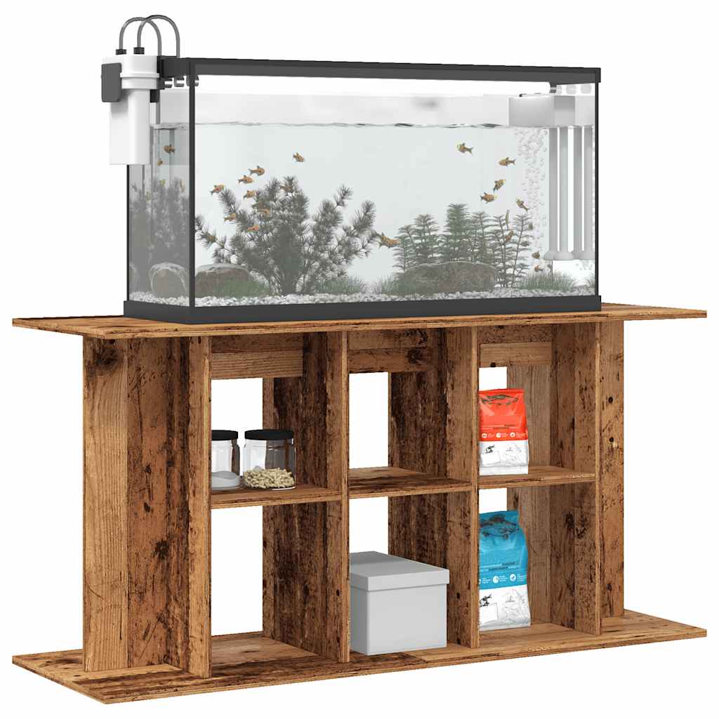 vidaXL Support pour aquarium vieux bois 120x40x60 cm bois d'ingénierie - Image 3