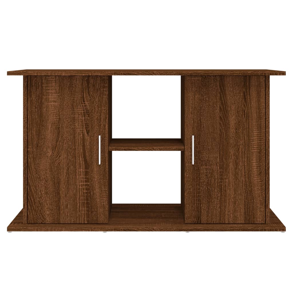 vidaXL Support d'aquarium chêne marron 101x41x58 cm bois d'ingénierie - Image 5