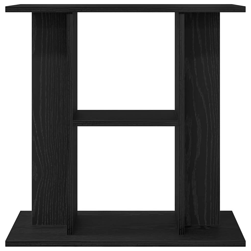vidaXL Support d'aquarium en chêne noir 60 x 30 x 60 cm Bois d'ingénierie - Image 5
