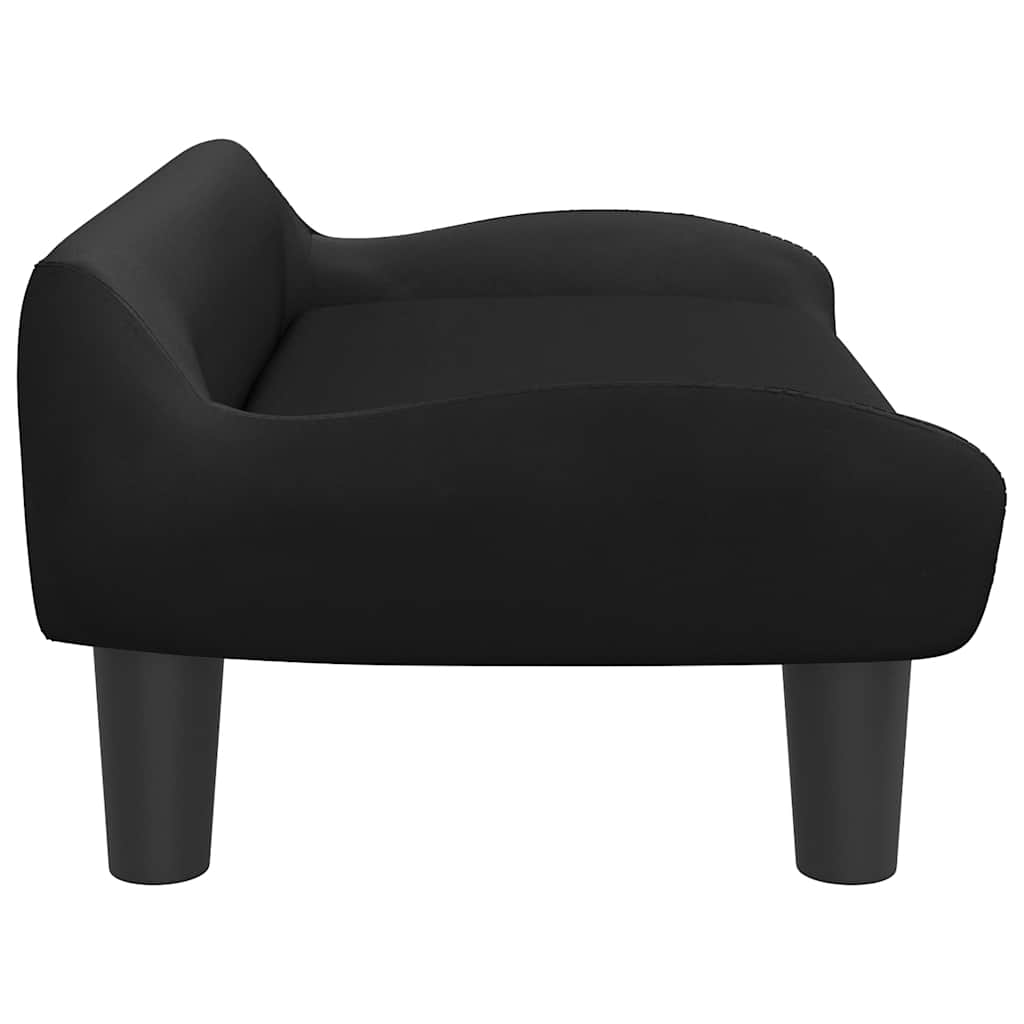 vidaXL Lit pour chien noir 70x40x24 cm velours - Image 4