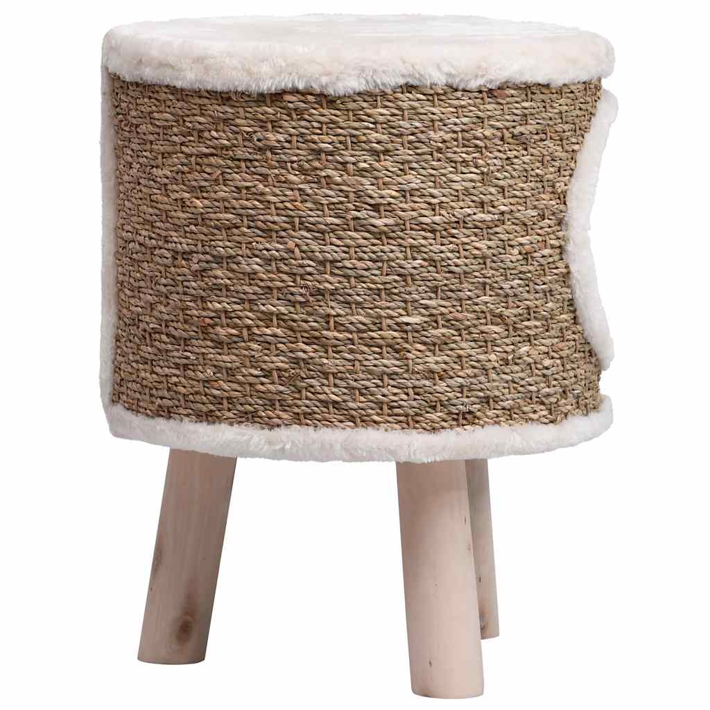 vidaXL Maison pour chat avec pieds en bois 41 cm Herbiers marins - Image 4