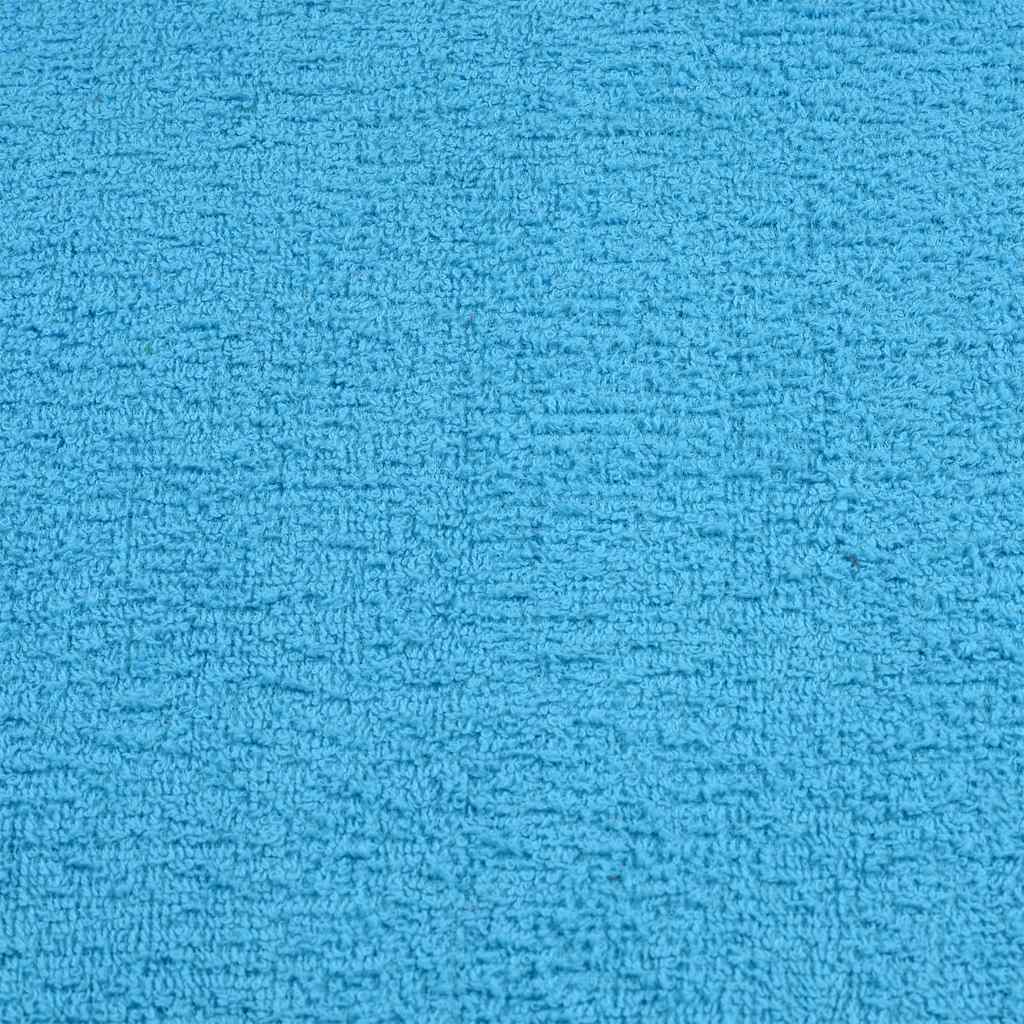 vidaXL Serviettes d'invité 4 pcs turquoise 30x50cm 360 g/m² 100% coton - Image 5