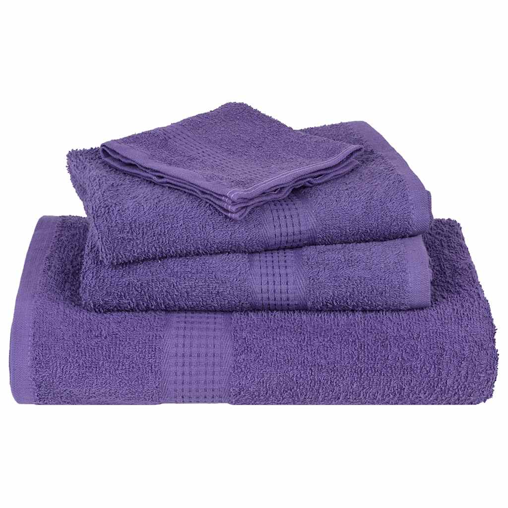 vidaXL Serviettes 2 pcs violet 100x200 cm 360 g/m² 100% coton - Image 4