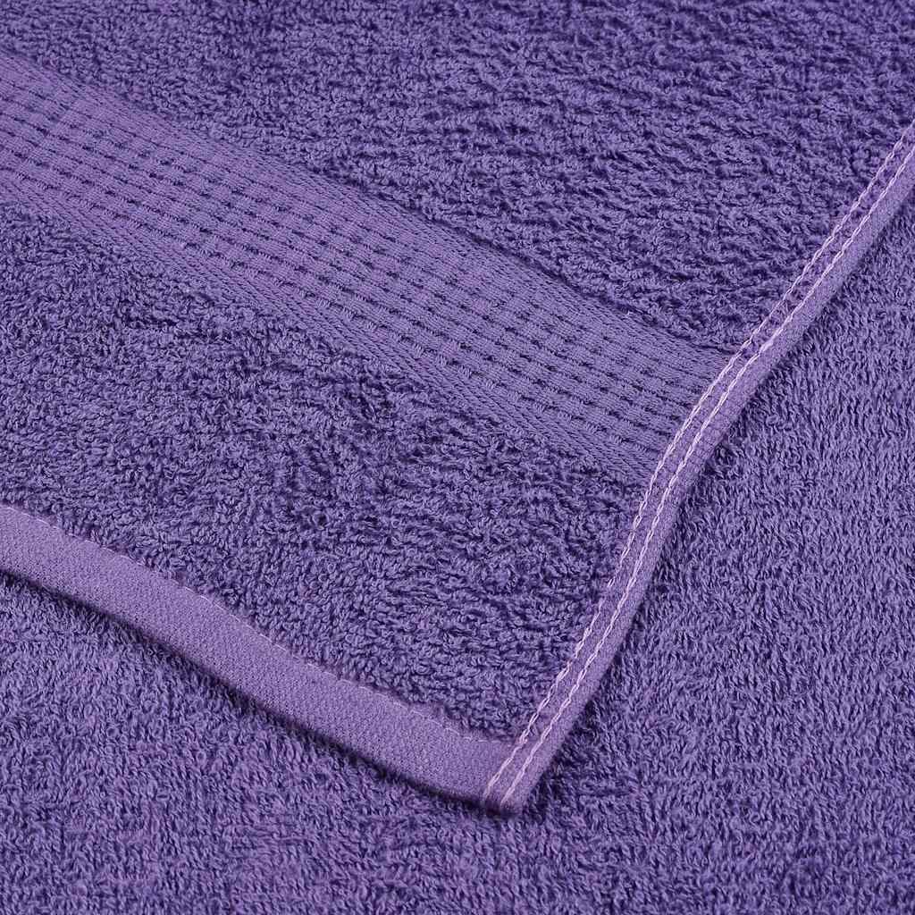 vidaXL Serviettes 2 pcs violet 100x200 cm 360 g/m² 100% coton - Image 6