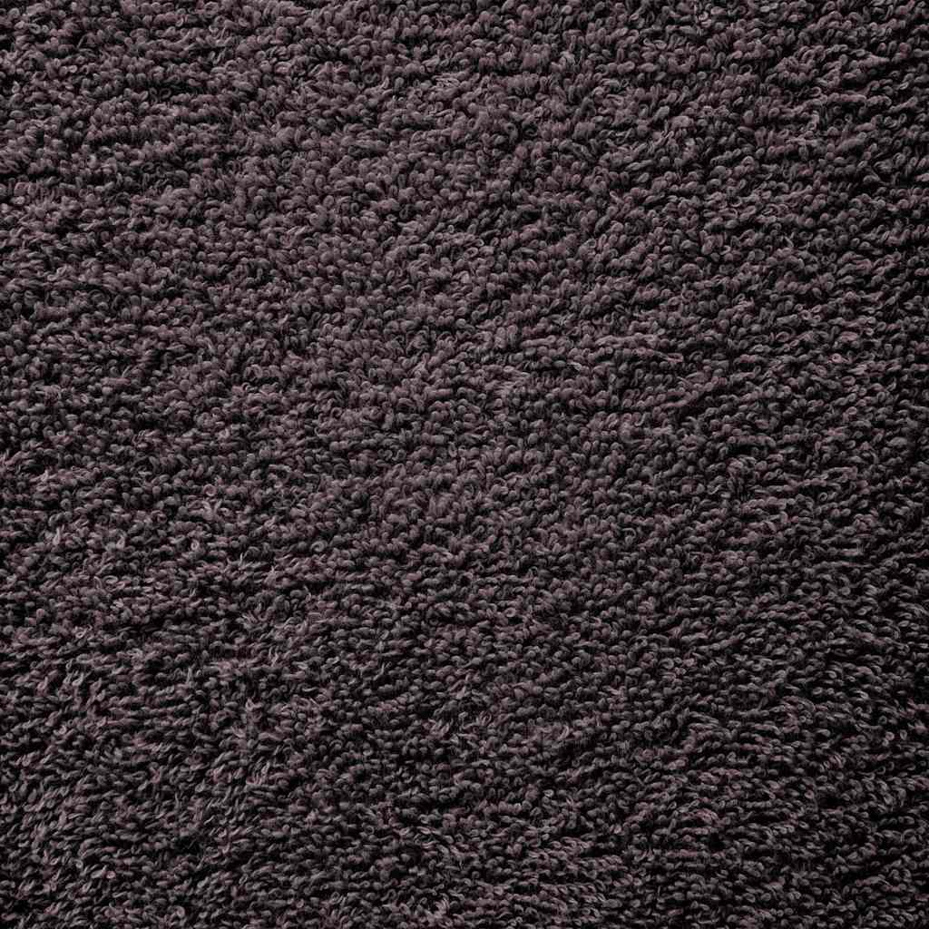 vidaXL Serviettes de bain 2 pcs anthracite 100x150 cm 100% coton - Image 5