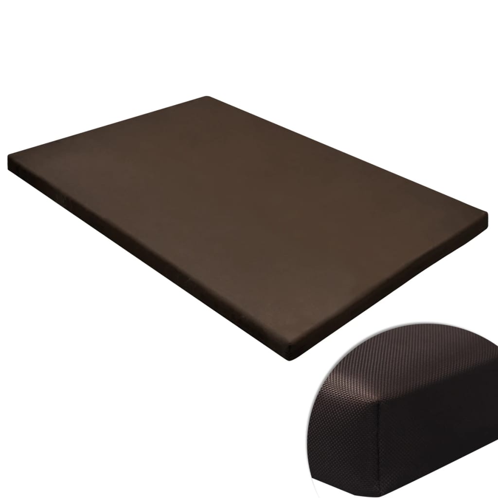 vidaXL Tapis pour chien plat et carré marron M