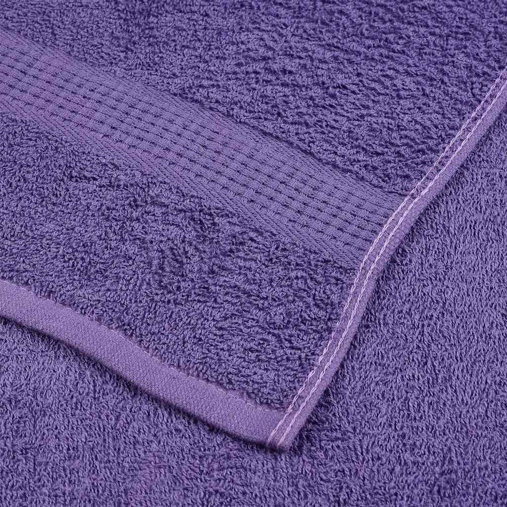vidaXL Serviettes d'invité 2 pcs violet 30x50 cm 360 g/m² 100% coton - Image 6