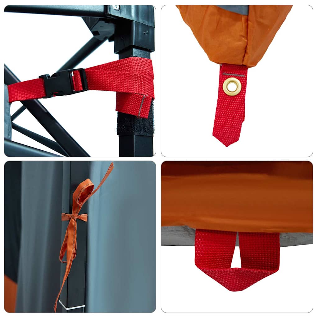 vidaXL Tente intérieure en maille Gris 291 x 291 cm - Image 5