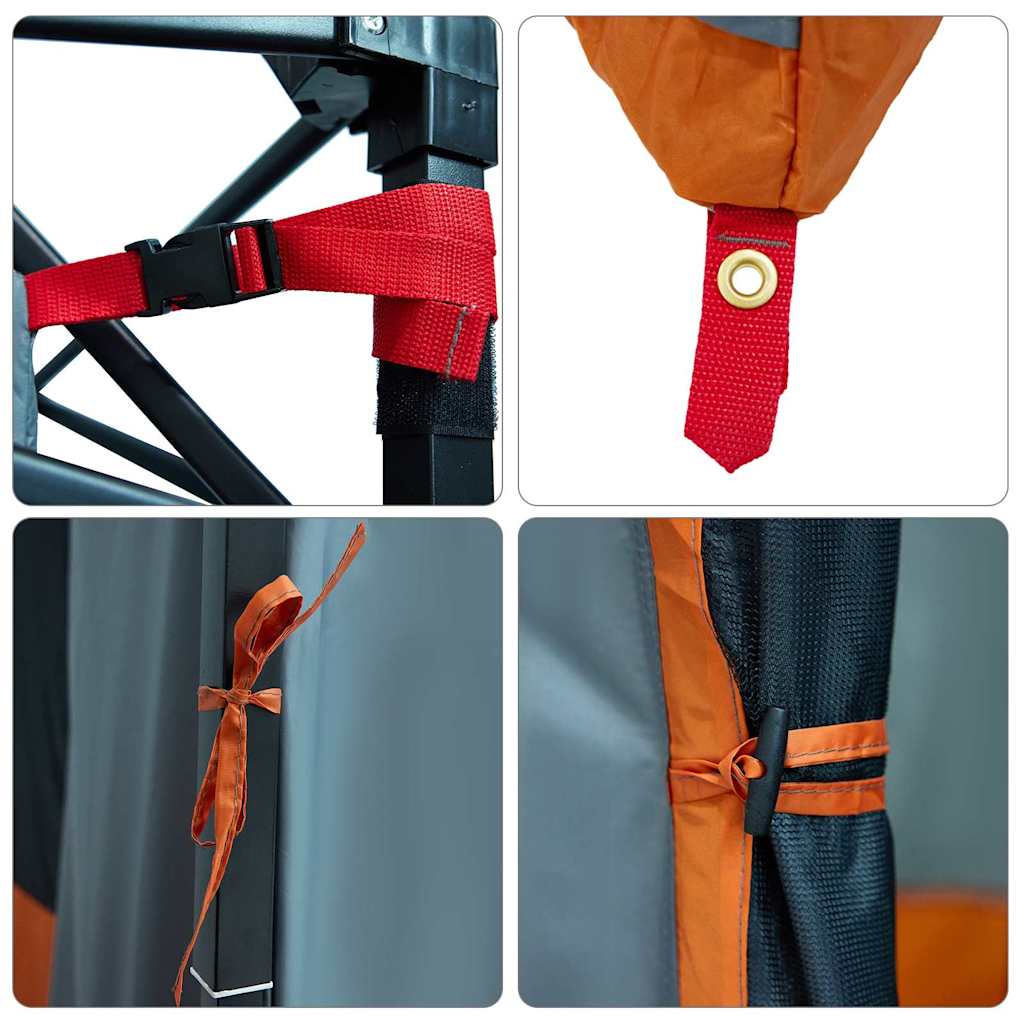 vidaXL Tente intérieure en maille Gris 290 x 288 cm - Image 6