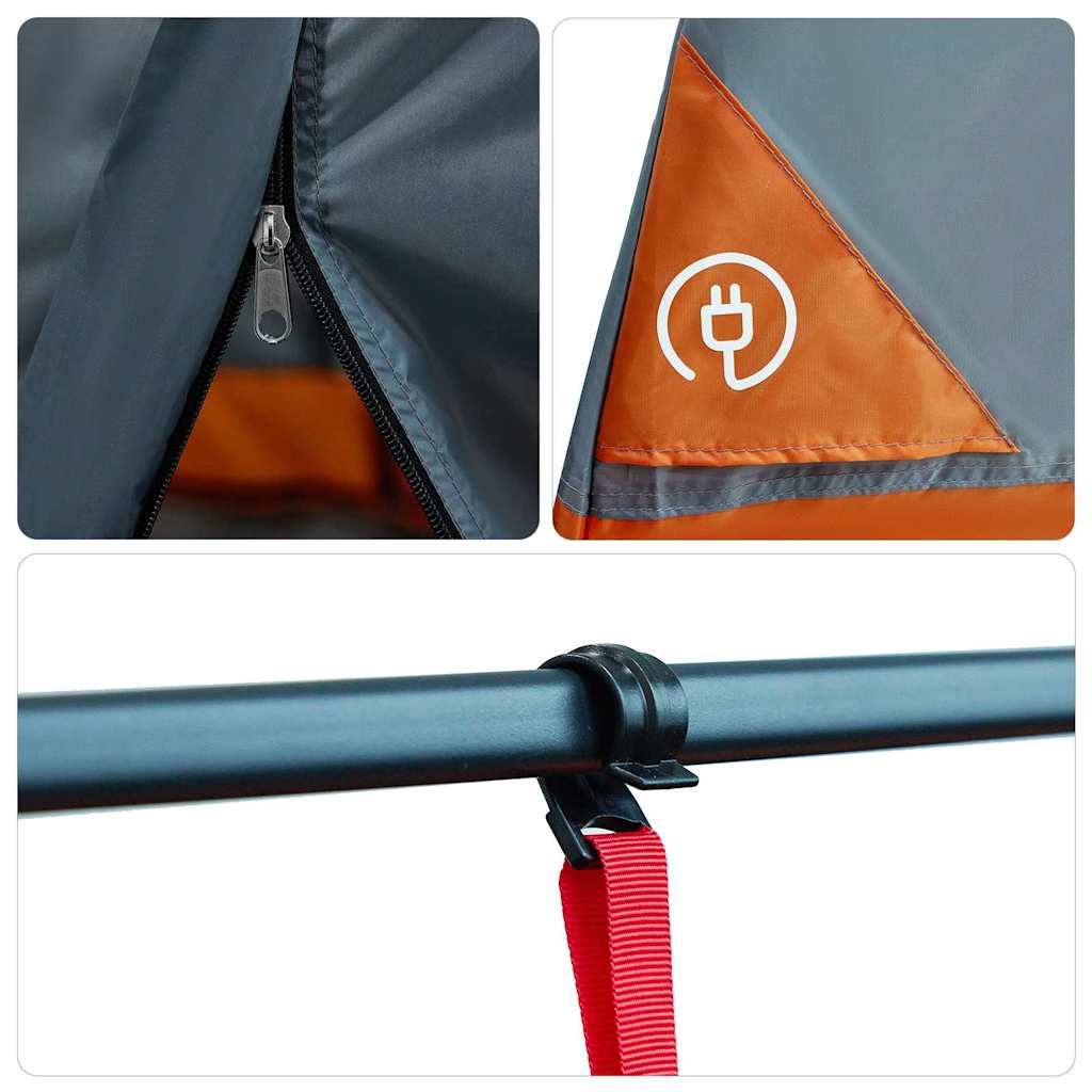 vidaXL Tente intérieure en maille Gris 291 x 291 cm - Image 6