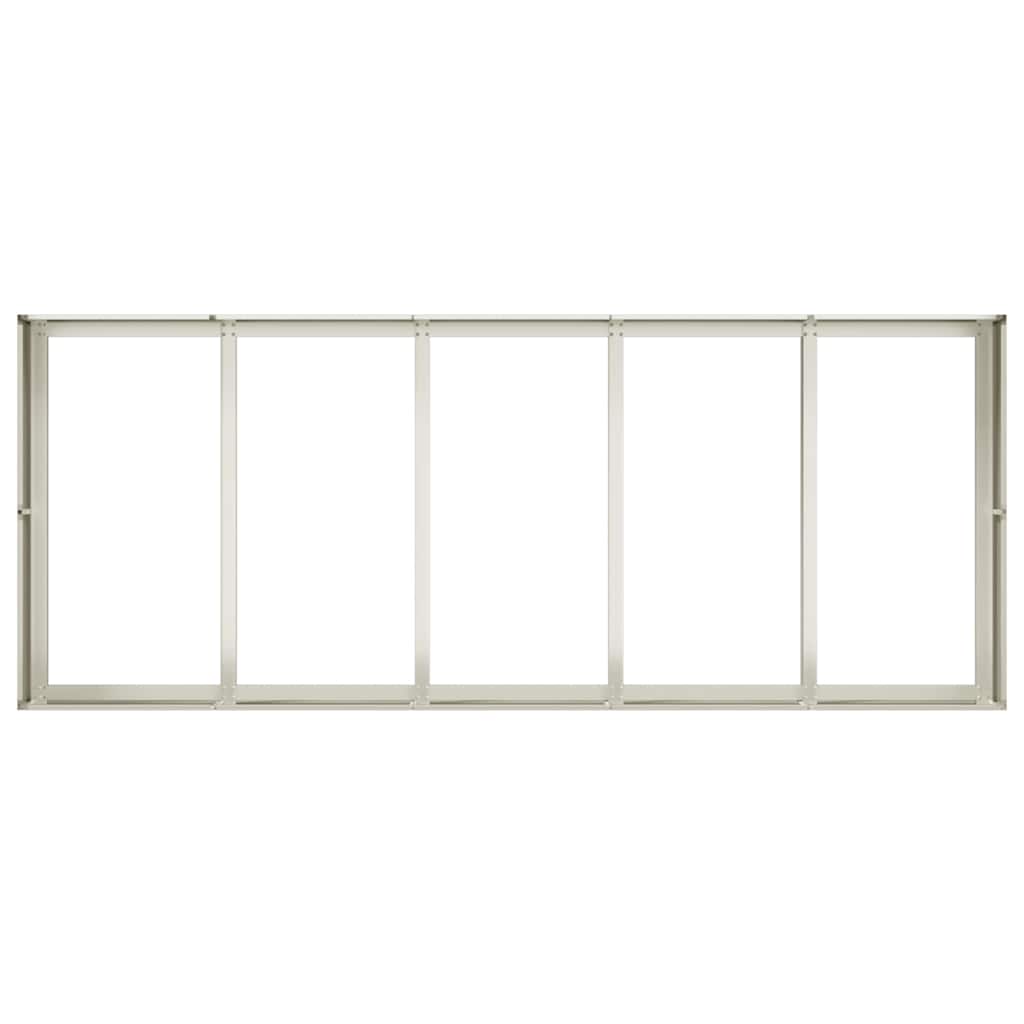 vidaXL Pflanzgefäß Weiß 200x80x40 cm Stahl - Image 5