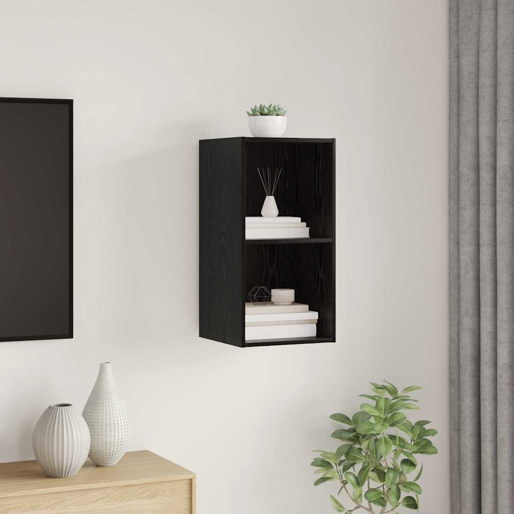 vidaXL Ensemble meuble TV Chêne noir 37 x 37 x 72 cm Bois d'ingénierie