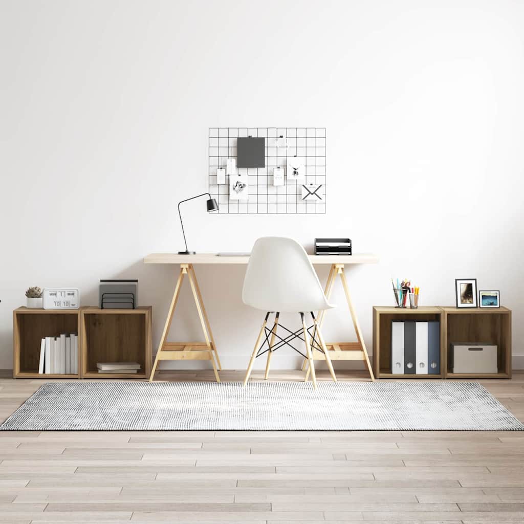 vidaXL Ensemble meuble TV 4 pcs Chêne artisanal 37 x 35 x 37,5 cm