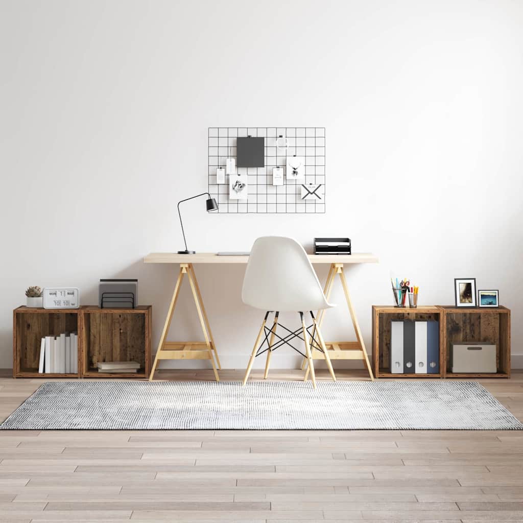 vidaXL Ensemble meuble TV 4 pcs Bois Ancien 37 x 35 x 37,5 cm