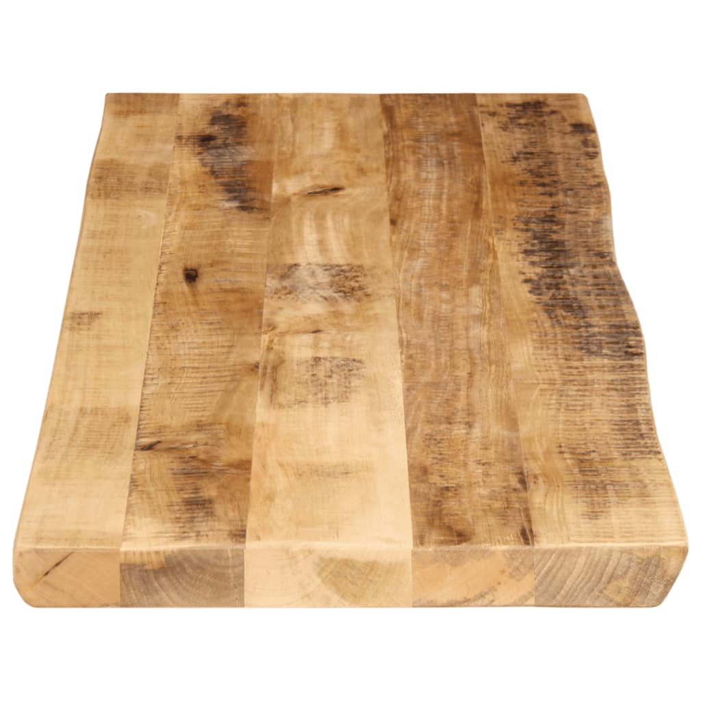 vidaXL Tablero de mesa borde natural madera maciza mango 110x40x2,5 cm - Image 4