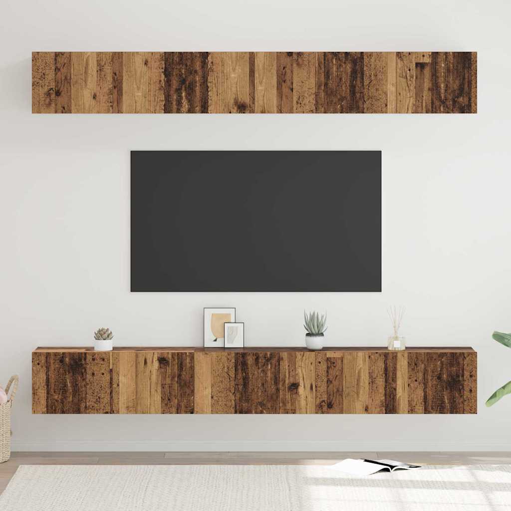 vidaXL Ensemble meuble TV 6 pcs Bois Ancien Bois d'ingénierie