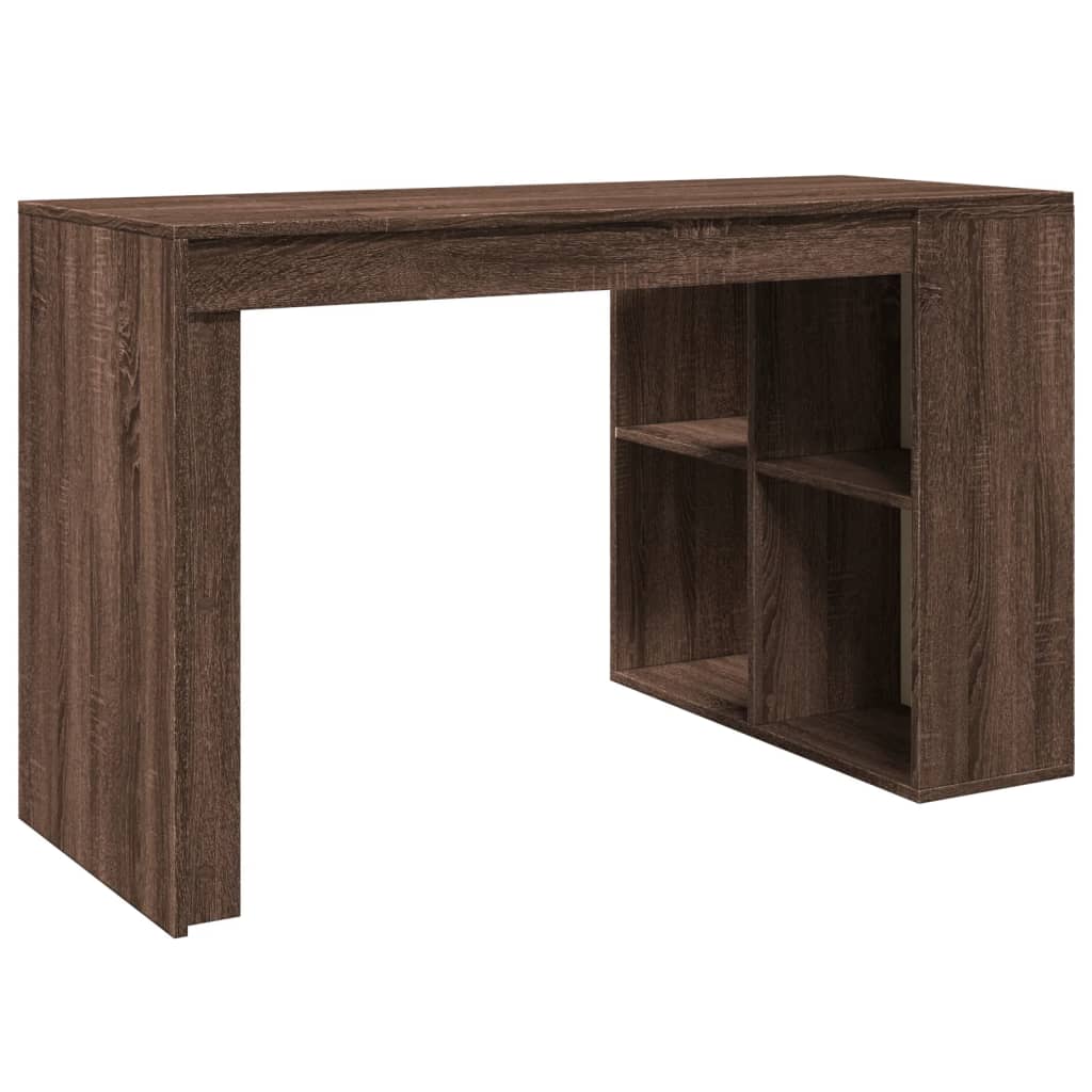 vidaXL Schreibtisch Braun Eichen-Optik 123,5x73,5x75 cm Holzwerkstoff - Image 6