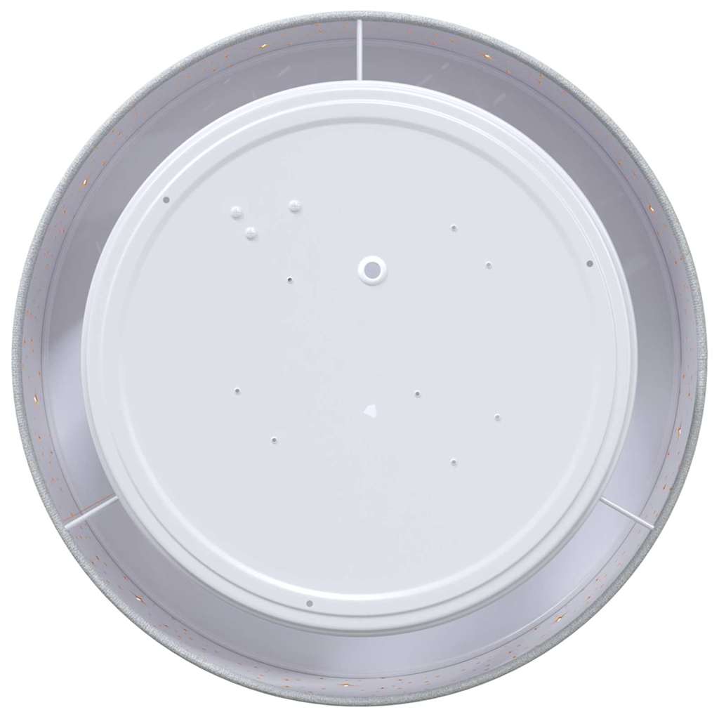 vidaXL Deckenlampe Grau 30 x 13.5 cm Stoff - Image 4