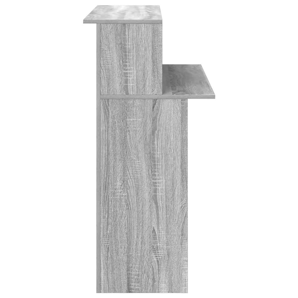 vidaXL Empfangstheke Grau Sonoma 100x50x103,5 cm Holzwerkstoff - Image 6