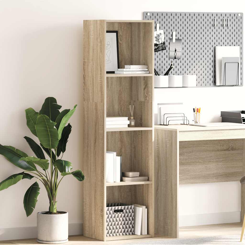 vidaXL Bücherregal Sonoma-Eiche 40x30x152 cm Holzwerkstoff