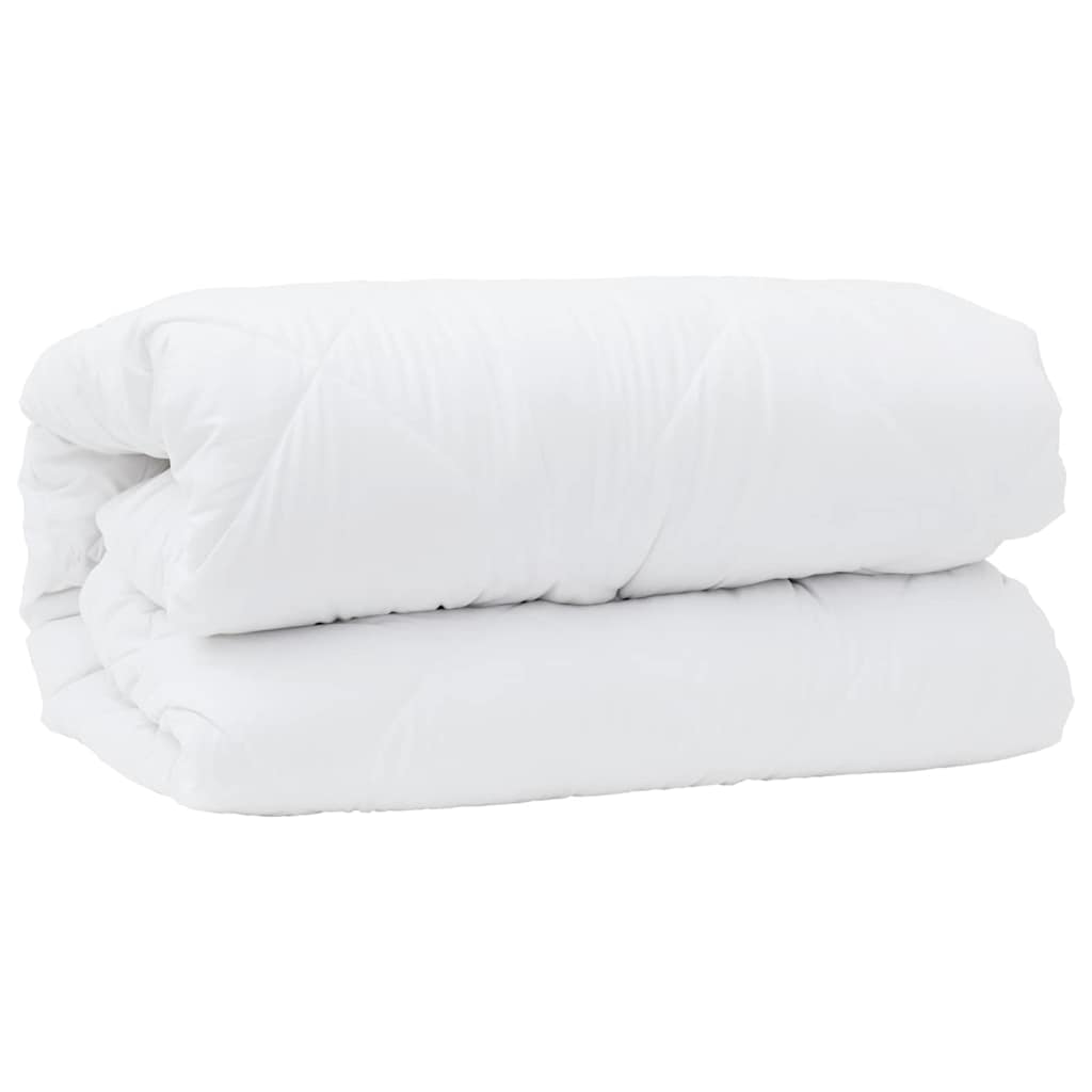 vidaXL Ensemble de Duvet 3 pcs Blanc Microfibre et Plumes D'oie - Image 4