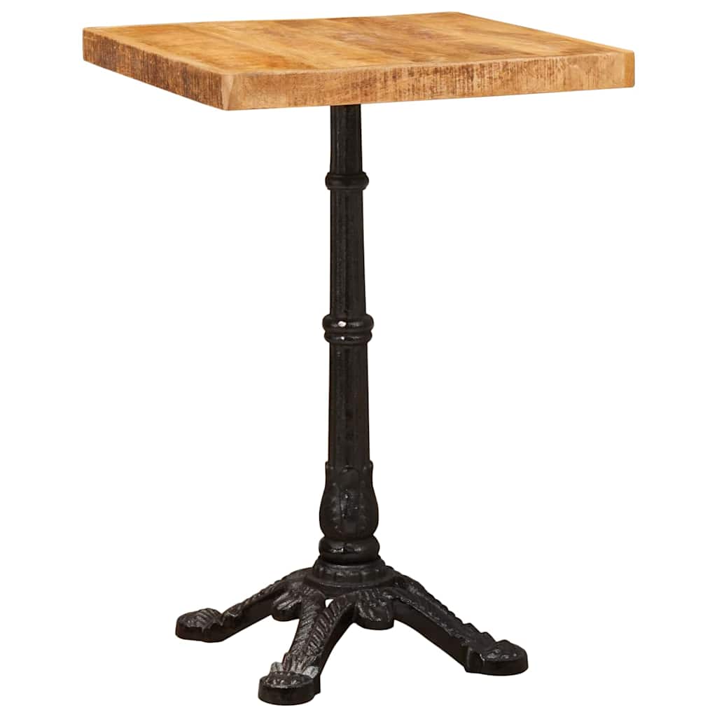 vidaXL Mesa de Bistró Marrón 50 x 50 x 76 cm Madera de mango maciza