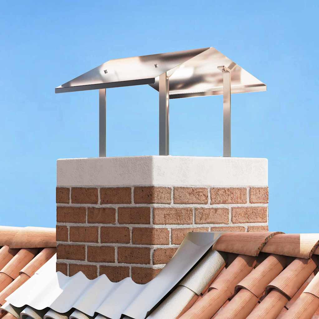 vidaXL Kaminhaube Silber 50 x 60 x 37 cm Edelstahl