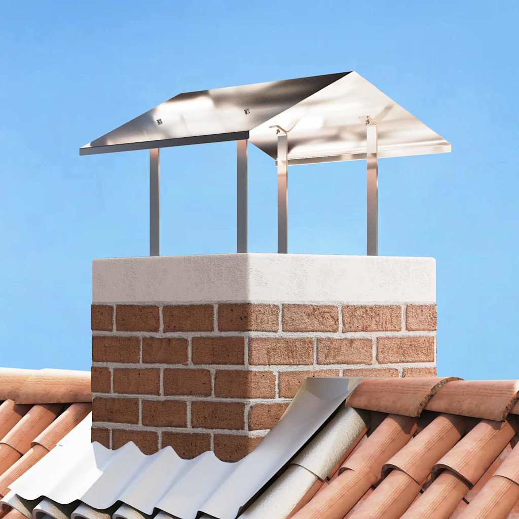 vidaXL Kaminhaube Silber 60 x 60 x 38 cm Edelstahl