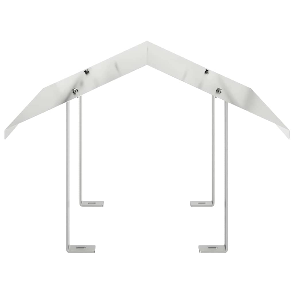 vidaXL Kaminhaube Silber 50 x 50 x 37 cm Edelstahl - Image 3