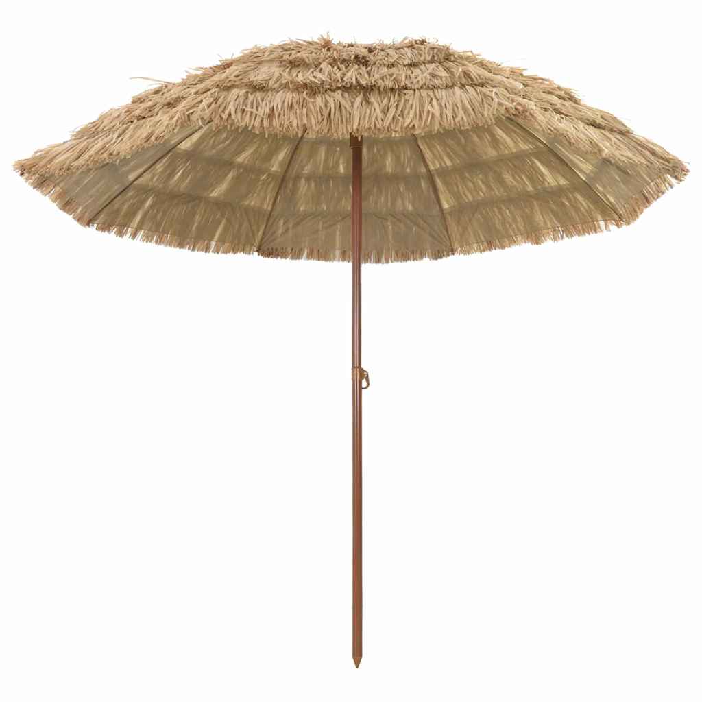 vidaXL Strandparasol Braun Ø 265 x 267 cm Stahl
