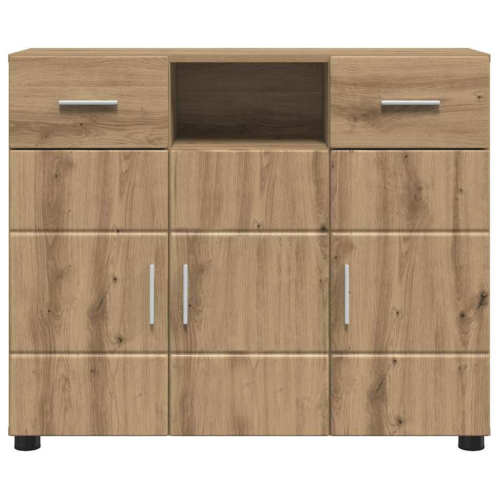 vidaXL Buffet chêne artisanal 88,5 x 30,5 x 73 cm Bois d'ingénierie - Image 6