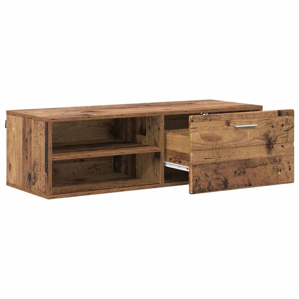 vidaXL Cabinet en Bois avec tiroir Bois Ancien 100,5 x 39 x 30 cm - Image 5