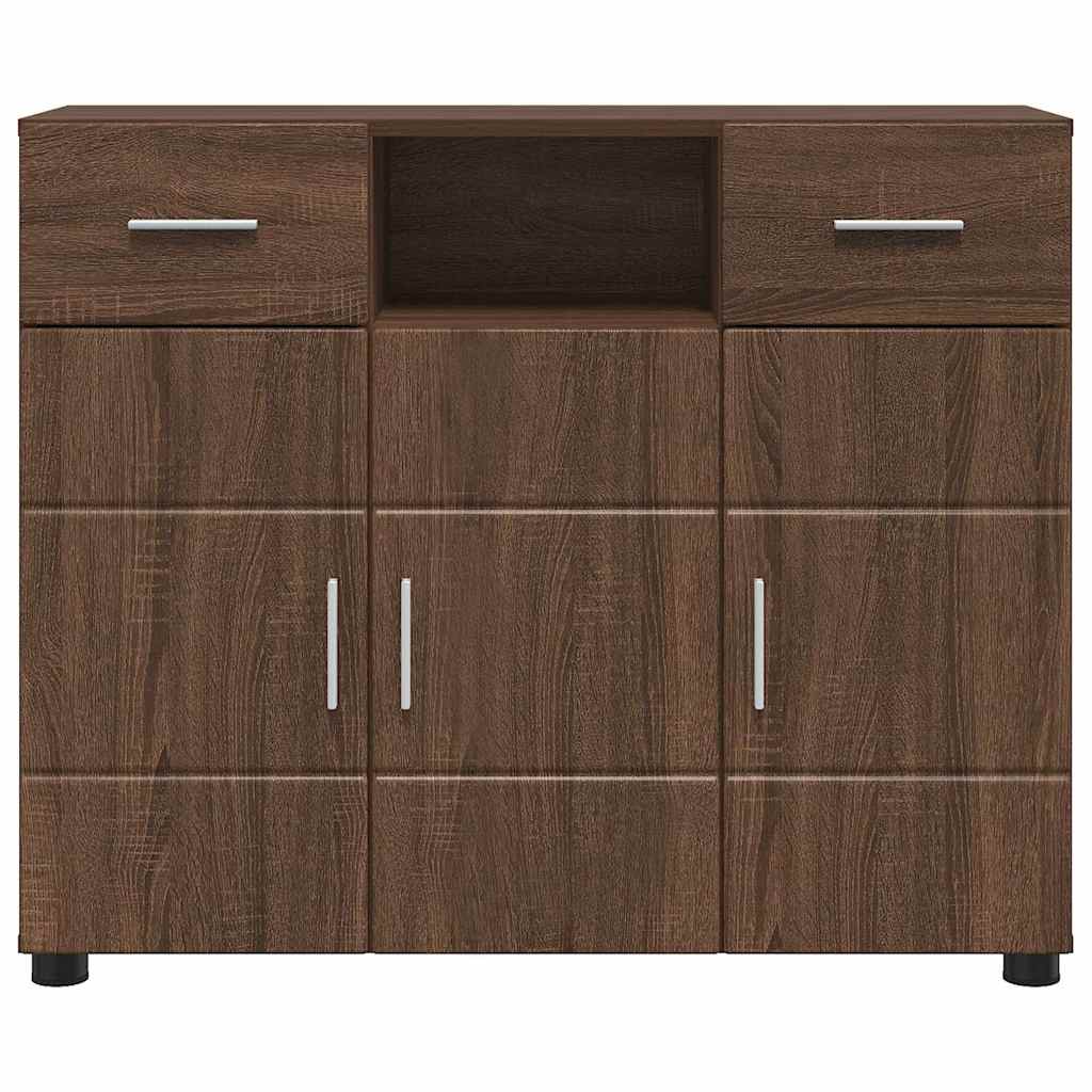 vidaXL Buffet Chêne marron 88,5 x 30,5 x 73 cm Bois d'ingénierie - Image 6