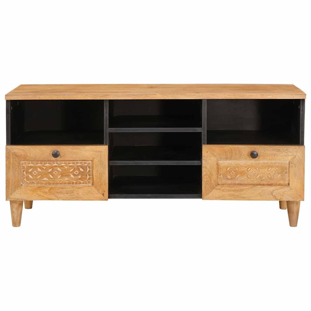 vidaXL Unidades de TV con cajón Marrón Claro 100 x 33 x 46 cm - Image 3