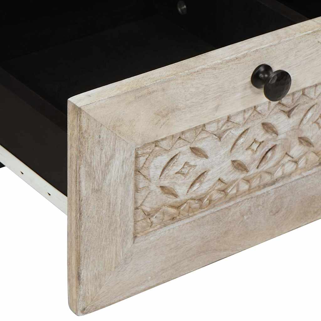 vidaXL Unidades de TV con cajón 100 x 33 x 46 cm Madera contrachapada - Image 6