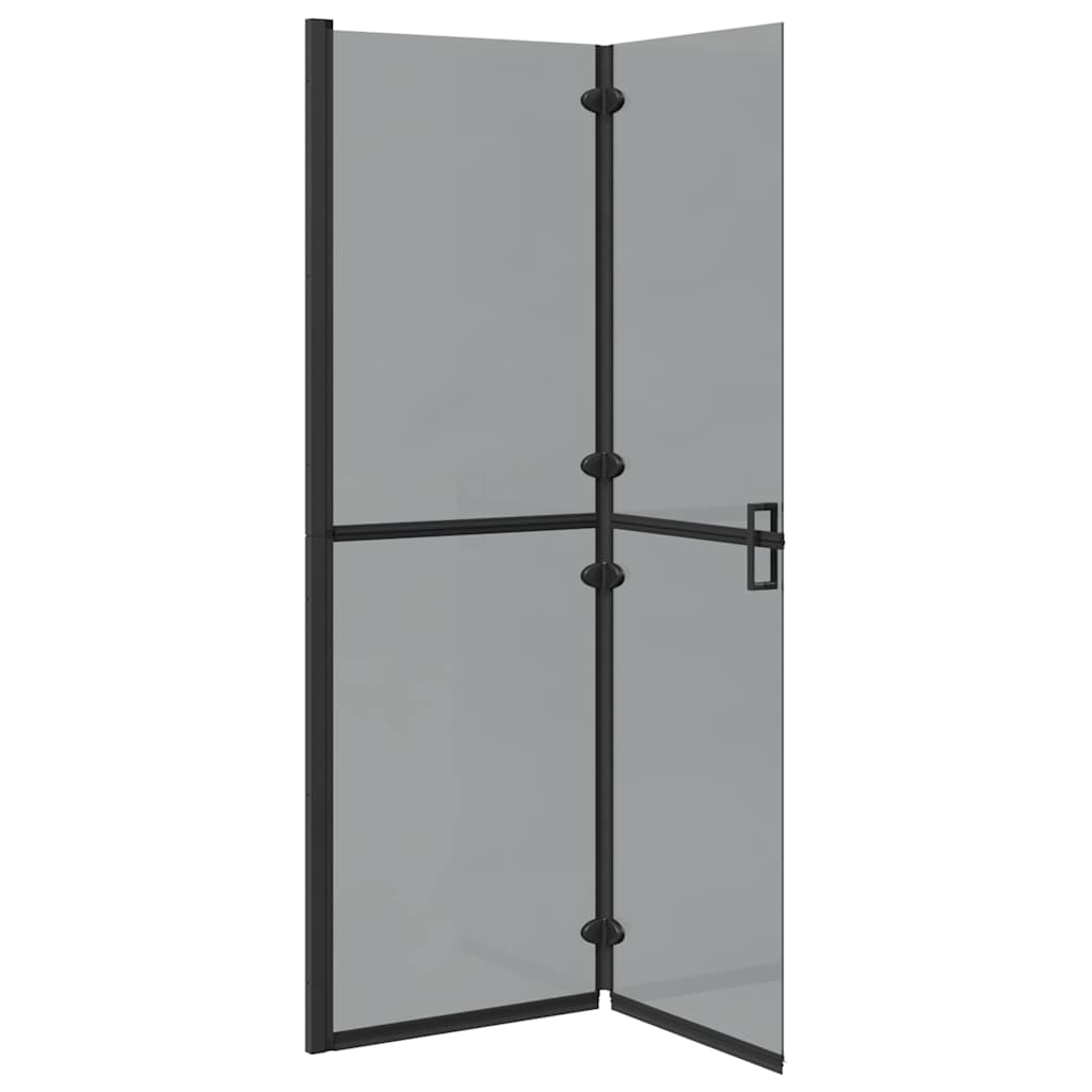vidaXL Walk-in Duschwand Schwarz 120 x 6.5 x 190 cm - Image 4