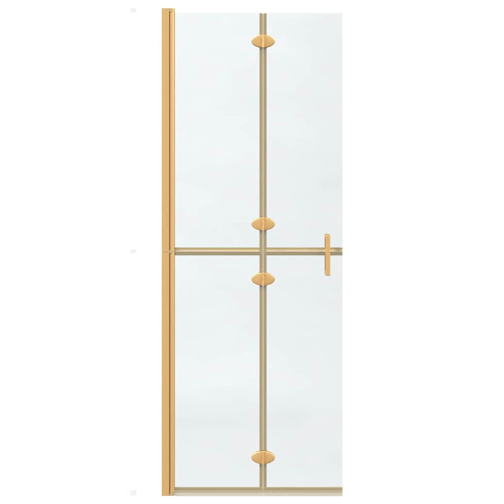 vidaXL Walk-in Duschwand Gold 70 x 6.5 x 190 cm Energiesparendes Glas - Image 5