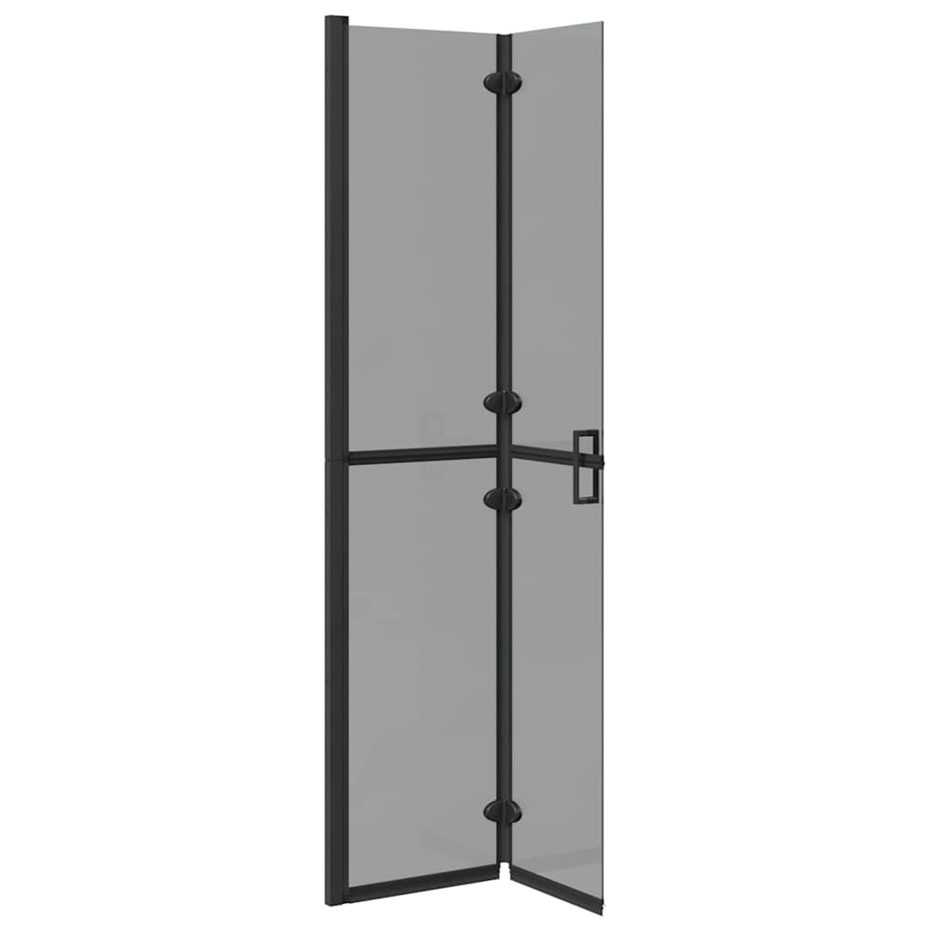 vidaXL Walk-in Duschwand Schwarz 80 x 6,5 x 190 cm - Image 4