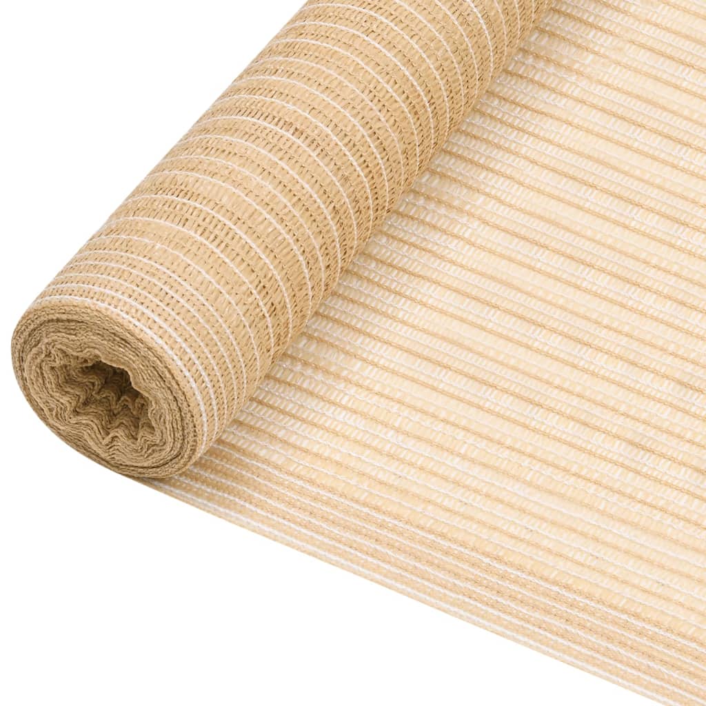 vidaXL Zaunblende Beige 2x50 m HDPE 150 g/m²
