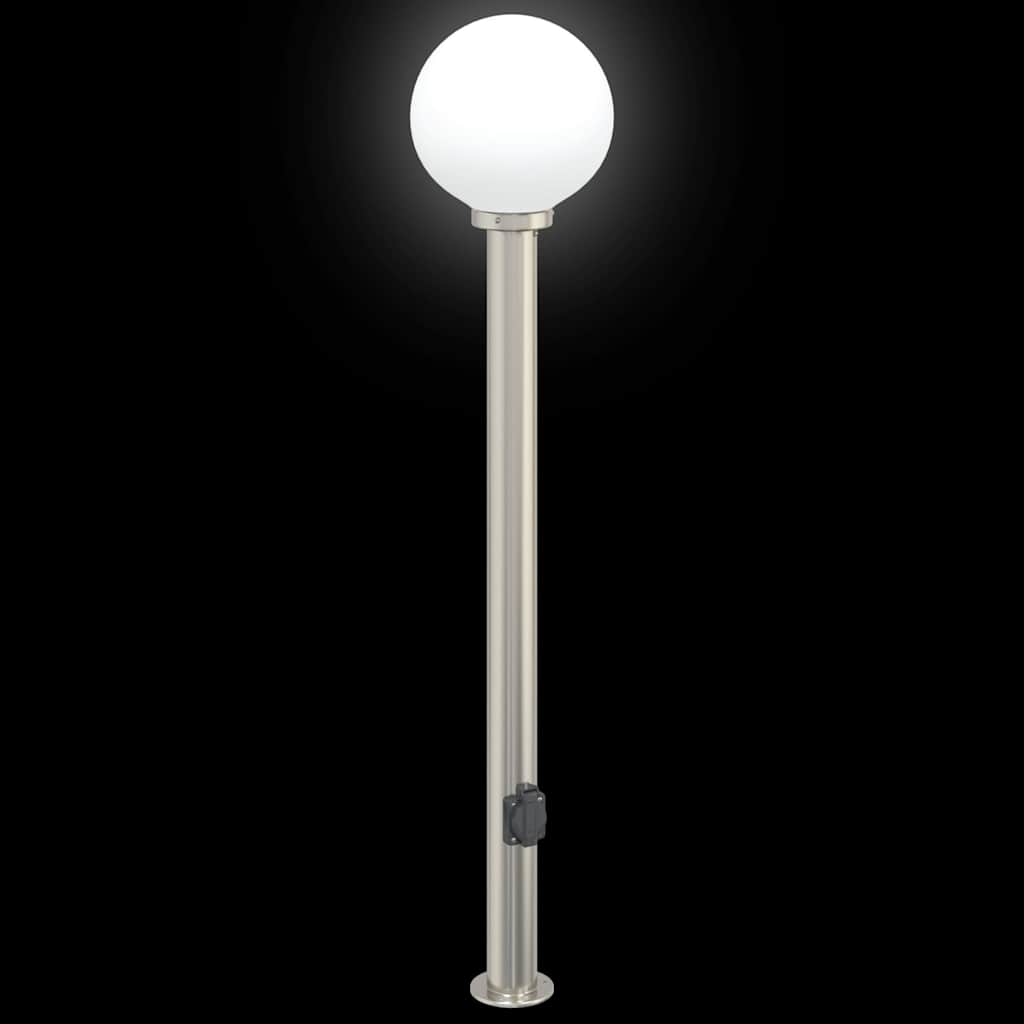 vidaXL Pollerleuchte mit Auslass 120 cm Edelstahl IP44 - Image 6