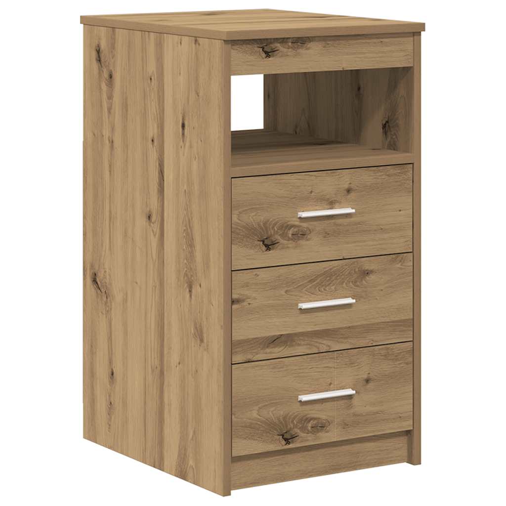 vidaXL Schreibtisch mit Schrank Artisan Oak Engineered Wood - Image 5