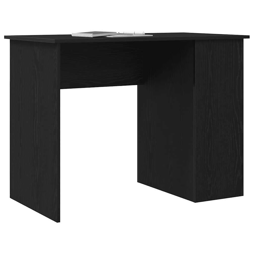 vidaXL Schreibtisch Schwarze Eiche 100x55x75 cm Holzwerkstoff - Image 4