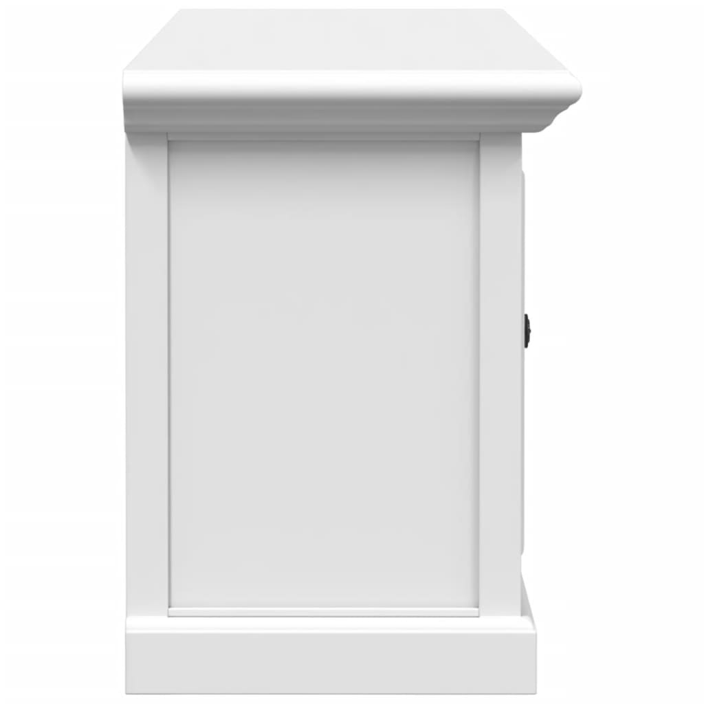 vidaXL Mueble para TV madera de ingeniería blanco 110x30x41 cm - Image 6