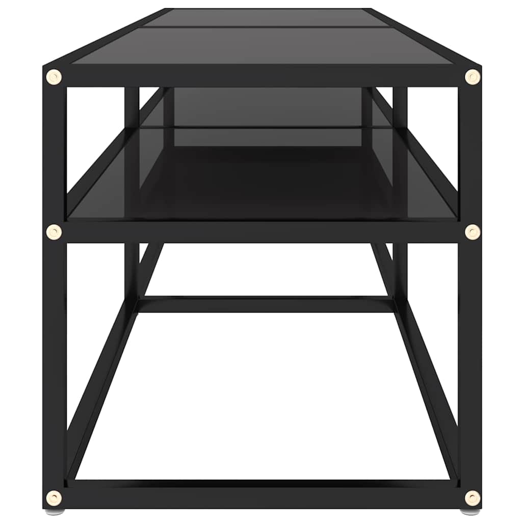 vidaXL Mueble para TV vidrio templado negro 140x40x40,5 cm - Image 4
