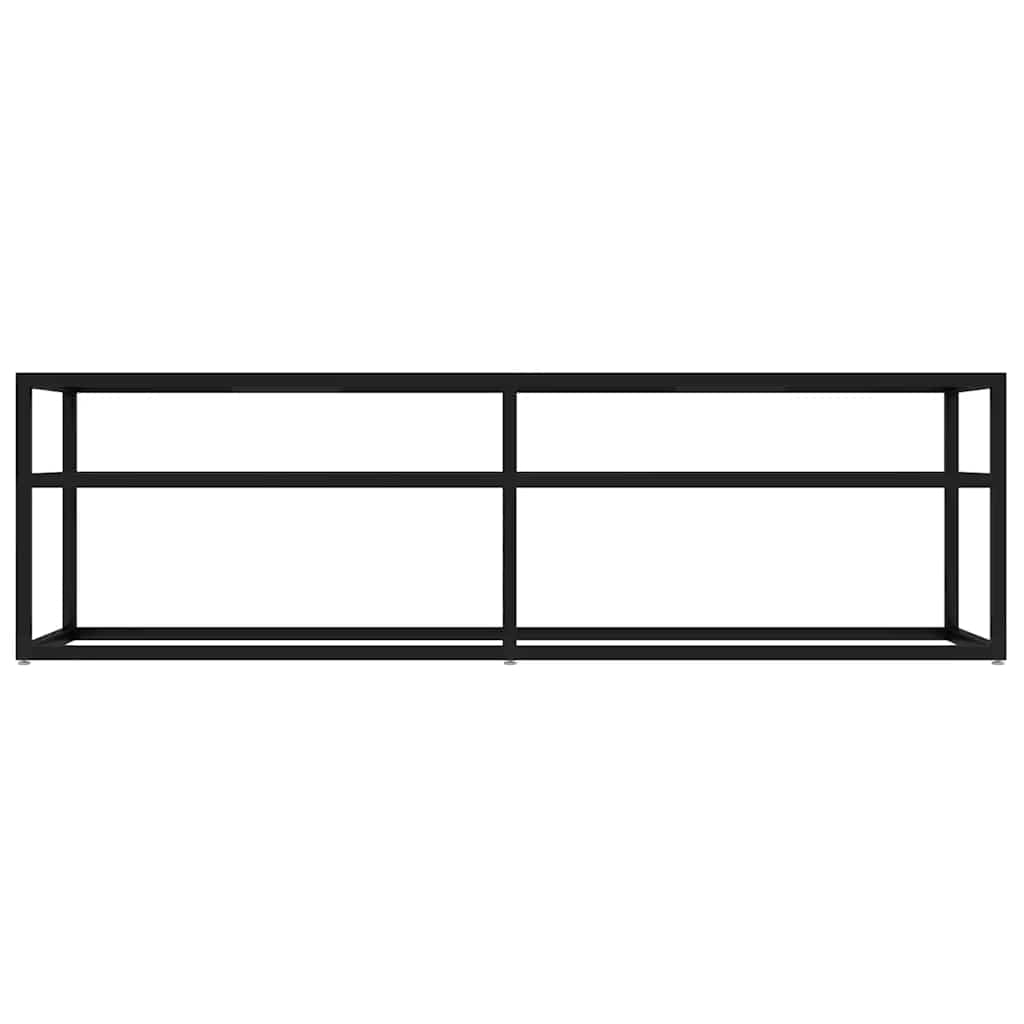 vidaXL Mueble para TV vidrio templado negro 140x40x40,5 cm - Image 3